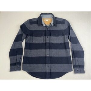 Outerknown Highland Wool Blanket Shirt Men Small Plaid Abstact Pockets Flannel